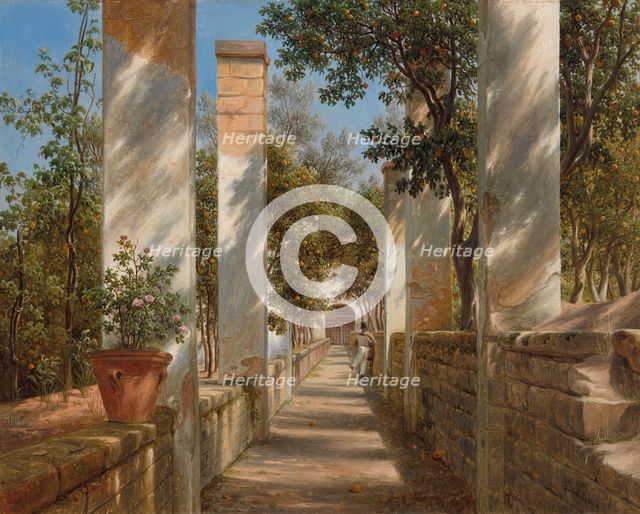 Pergola with Oranges, c. 1834. Creator: Thomas Fearnley.