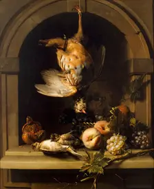 Perdrix rouge dans une niche, between 1680 and 1685. Creator: Nicolas de Largilliere