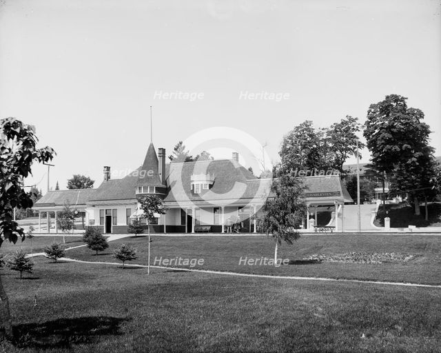 Pere Marquette Station, Charlevoix, between 1900 and 1906. Creator: Unknown.