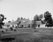 Pere Marquette Station, Charlevoix, between 1900 and 1906. Creator: Unknown