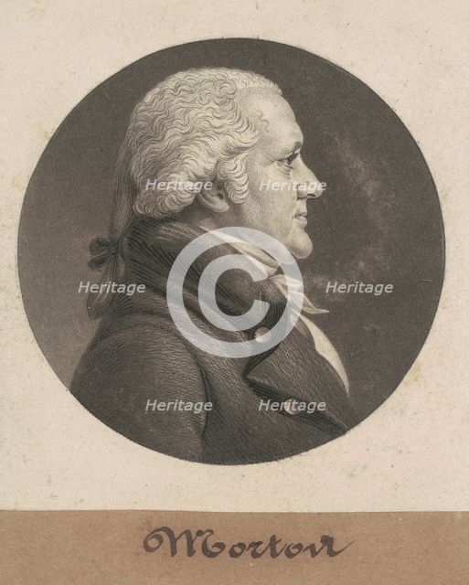 Perez Morton, 1807. Creator: Charles Balthazar Julien Févret de Saint-Mémin.