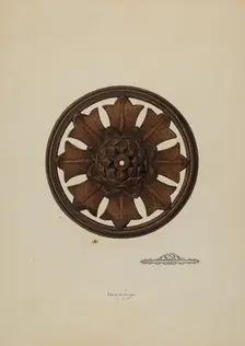 Perforated Rosette, 1938. Creator: Edward Unger