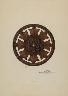 Perforated Rosette, 1938. Creator: Edward Unger