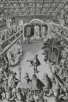 Performance of a court spectacle before King Henri III, (1551-1589) and his court..., 1581 (1878). Creator: Unknown