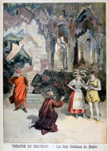 Performance of "Les Sept Chateaux du Diable", Theatre du Chatelet, Paris, 1896. Creator: F Meaulle