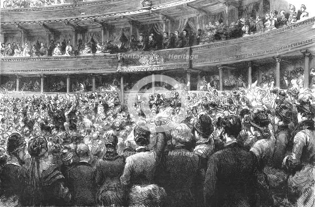 'Performance of M. Gounod's "Mors Et Vita" before the Queen at the Albert Hall', 1886.  Creator: Unknown.
