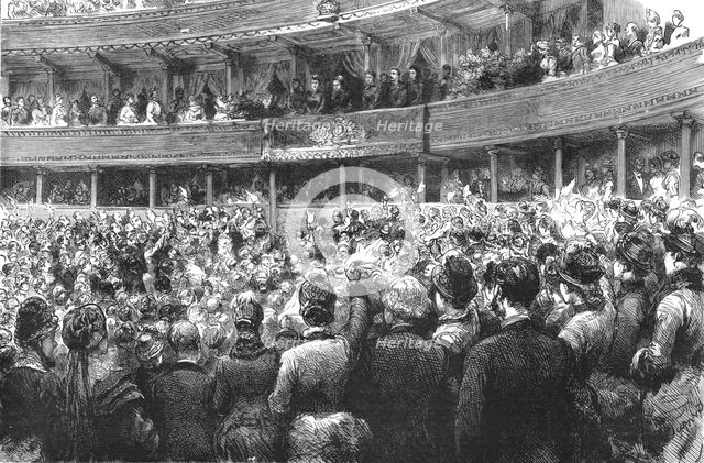 'Performance of M. Gounod's "Mors Et Vita" before the Queen at the Albert Hall', 1886.  Creator: Unknown.