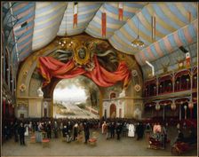 Performance of the "Triumphal Ode" to the glory of the Republic..., September 19, 1889. Creator: Lavialle de Lameillere