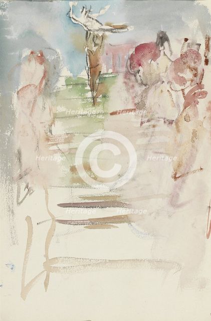 Performers on stage, 1875-1934. Creator: Isaac Lazerus Israels.