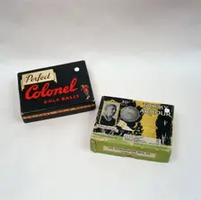 Perfect Colonel golf ball box, c1905 and Tommy Armour Golf Balls, c1932. Creator: Unknown