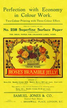 Perfection with Economy in Colour Work - Samuel Jones & Co., Ltd advertisement 1909. Creator: Unknown