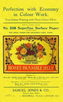 Perfection with Economy in Colour Work - Samuel Jones & Co., Ltd advertisement 1909. Creator: Unknown