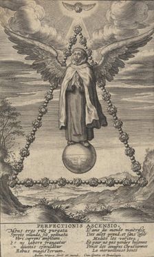 Perfectionis Ascensio, from The Life of Saint John of the Cross, 1622-24. Creator: Anton Wierix