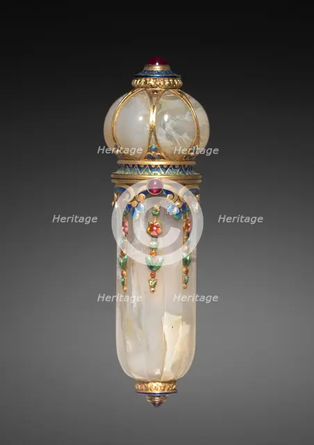 Perfume Vial, c. 1900. Creator: Tecla Firm (French).