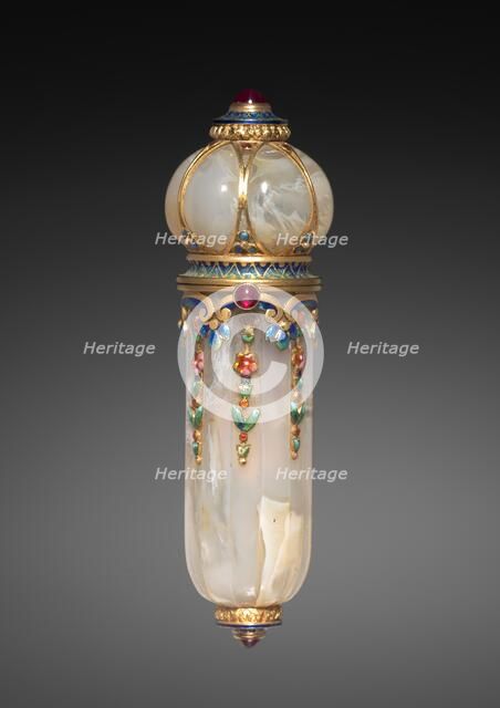 Perfume Vial, c. 1900. Creator: Tecla Firm (French).