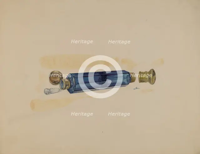 Perfume Bottle, 1938. Creator: Ralph Atkinson.