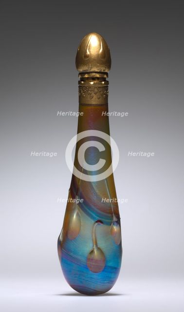 Perfume Bottle, c. 1905-10. Creator: Tiffany Studios (American, 1902-1932).
