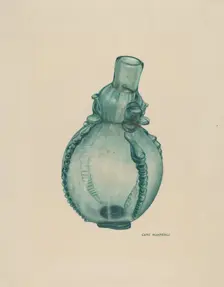 Perfume Bottle, c. 1941. Creator: Chris Makrenos