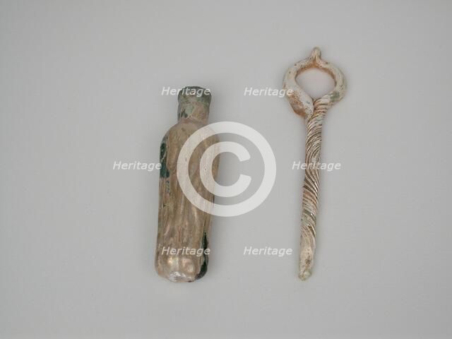 Perfume Bottle with Looped Stopper, 1st century BCE-4th century CE. Creator: Unknown.