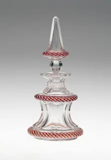 Perfume Bottle with Stopper, Lunéville, Late 19th century. Creator: Baccarat Glasshouse