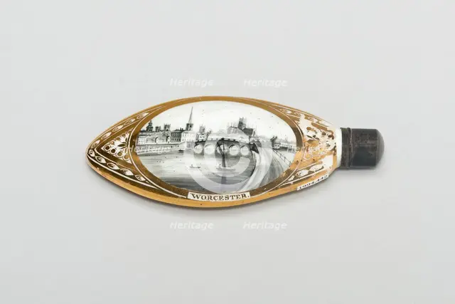 Perfume Flask, Worcester, c. 1801. Creator: Royal Worcester.