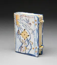 Perfume Flask in form of a Book, France, c. 1750/1800. Creator: Unknown