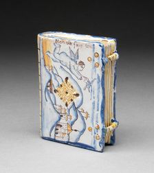 Perfume Flask in form of a Book, France, c. 1750/1800. Creator: Unknown