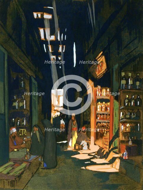 Perfume Merchant, 1928. Artist: Louis Cabanes
