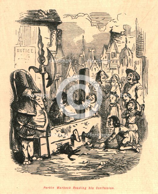 'Perkin Warbeck Reading his Confession', 1897.  Creator: John Leech.