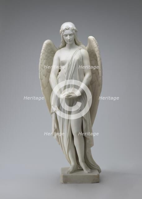 Peri at the Gates of Paradise, model 1854, carved by 1859. Creator: Thomas Crawford.