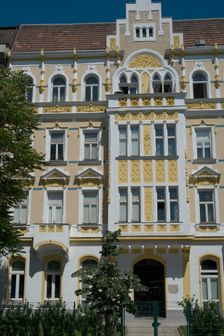 Period building in the city of Vienna, Austria, 2022. Creator: Ethel Davies