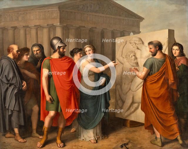 Pericles admires the works of Phidias at the Parthenon, 1811-1813. Creator: Landi; Gaspare (1756-1830).