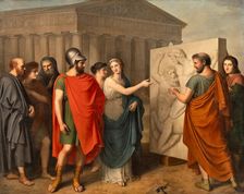 Pericles admires the works of Phidias at the Parthenon, 1811-1813. Creator: Landi; Gaspare (1756-1830)