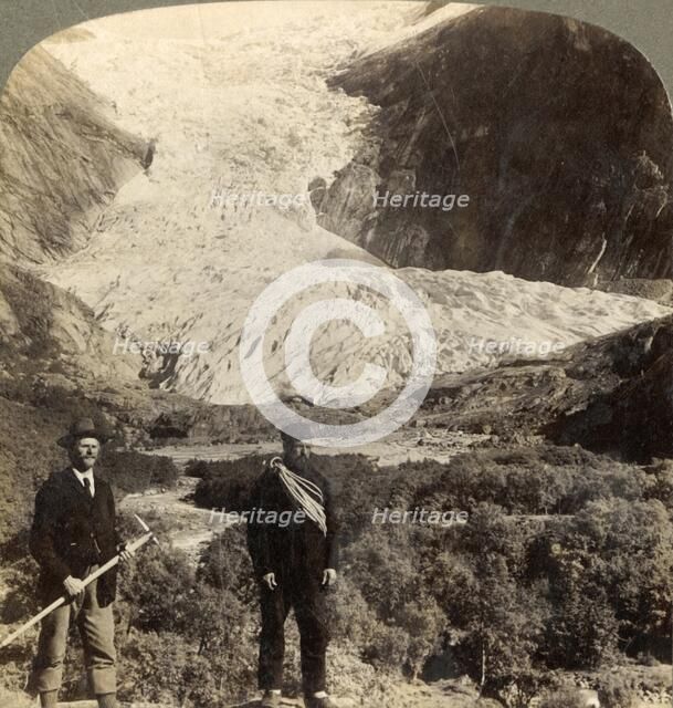 'Perilous Brigsdal Glacier, one of the grandest in all Norway', c1905. Creator: Unknown.