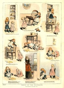'Perils of the Illiterate; After Sketches by Miss Emily Lees 1888. Creator: Unknown