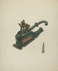 Perique Tobacco Cutter, c. 1937. Creator: Al Curry