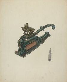 Perique Tobacco Cutter, c. 1937. Creator: Al Curry