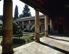Peristyle of House of Venus, Pompeii, Campania, Italy, 1st century AD (2002). Creator: LTL