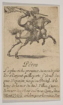 Pérou, 1644. Creator: Stefano della Bella