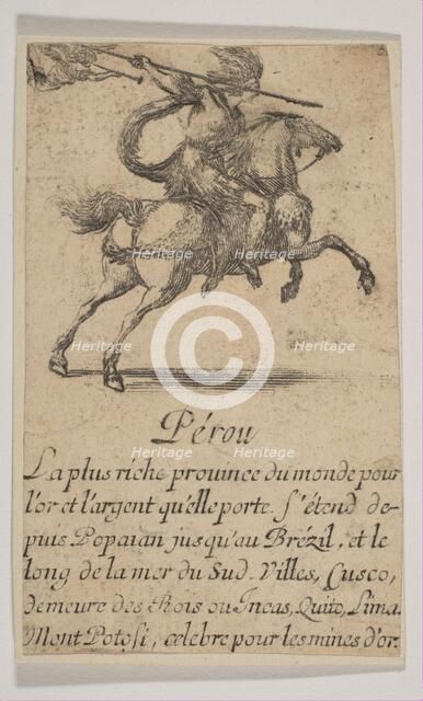 Pérou, 1644. Creator: Stefano della Bella.
