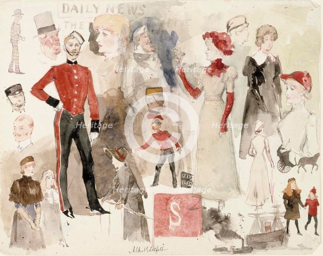Personal exercises from England, c1890s. Creator: Albert Edelfelt.