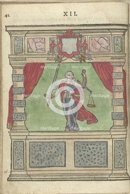 Personification of Justice. Artist: Leest, Antoni van (1543/7-1586/92)