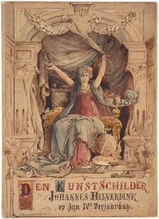 Personification of painting, 1856-1912. Creator: Abraham Henriques de Souza