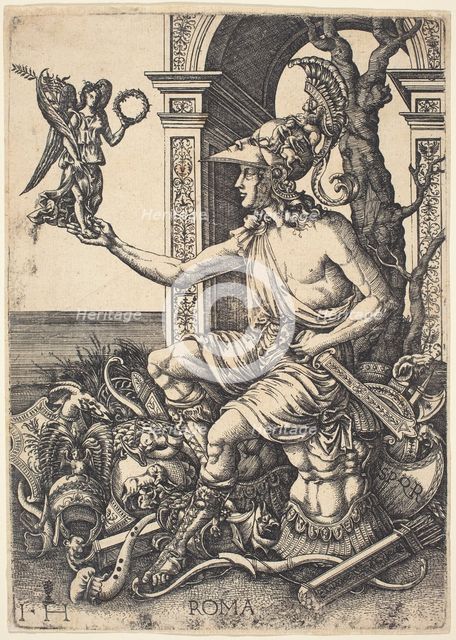Personification of Rome. Creator: Hieronymus Hopfer.
