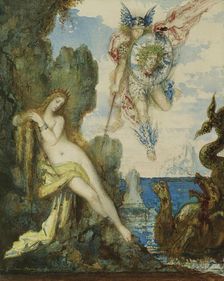 Perseus and Andromeda, 1882. Creator: Moreau, Gustave (1826-1898)
