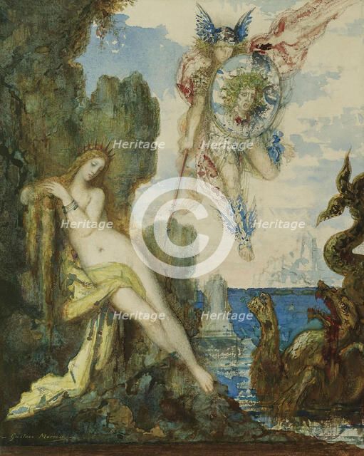Perseus and Andromeda, 1882. Creator: Moreau, Gustave (1826-1898).