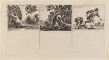 Perseus and Andromeda; Cephalus and Procris; Hippomene and Atalantus, 1644. Creator: Stefano della Bella