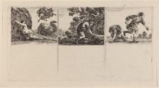 Perseus and Andromeda; Cephalus and Procris; Hippomene and Atalantus, 1644. Creator: Stefano della Bella