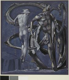 Perseus and Andromeda, study for The Doom Fulfilled, 1875. Creator: Sir Edward Coley Burne-Jones