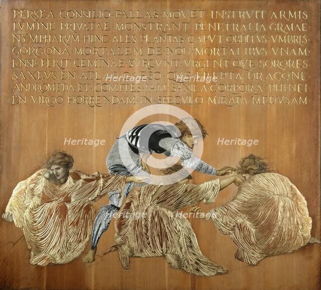 'Perseus and the Graiae', 1877. Creator: Sir Edward Coley Burne-Jones.